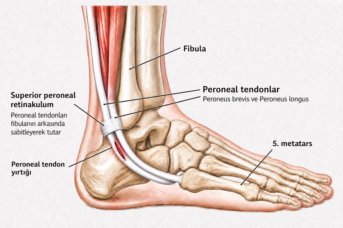 Peroneal tendonda split yırtık